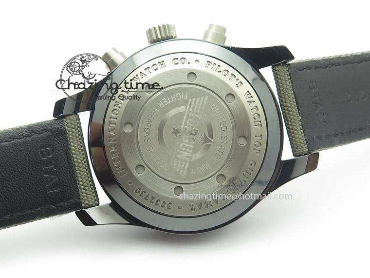 MIROTIME 0119 Pilot Top Gun Miramar IWC388002 ZF 1:1 Best Edition Ceramic Case On Nylon Strap A Practical 7345